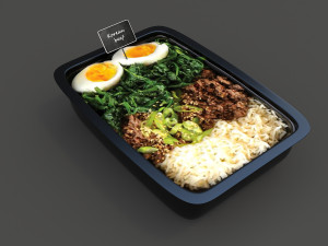 chinese fast food Model 3D