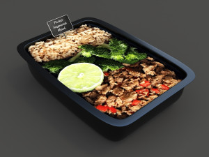 chinese fast food Model 3D