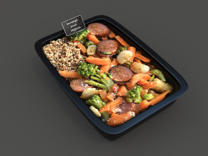 chinese fast food Model 3D