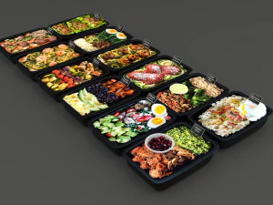 chinese fast food 3D Model