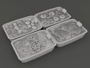chinese fast food 3D Model