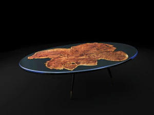 epoxy resin coffee table 2 3D Model