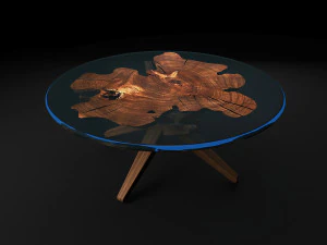 epoxy resin coffee table 2 3D Model