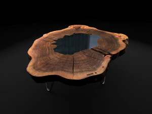 epoxy resin coffee table 2 3D Model