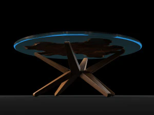 epoxy resin coffee table 2 3D Model