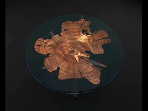 epoxy resin coffee table 2 3D Model