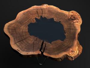 epoxy resin coffee table 2 Model 3D