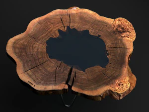 epoxy resin coffee table 2 3D Model