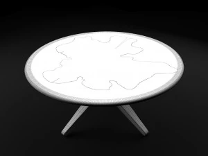 epoxy resin coffee table 2 3D Model