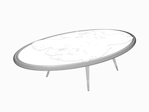 epoxy resin coffee table 2 Model 3D