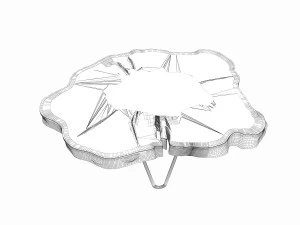 epoxy resin coffee table 2 3D Model