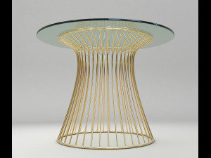 modern table and chair set 3D Model