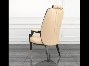 contemporary table chair set 3D Model