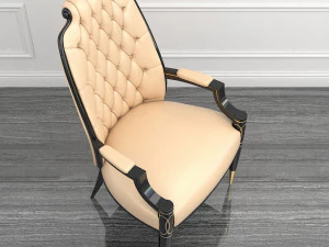 contemporary table chair set 3D Model