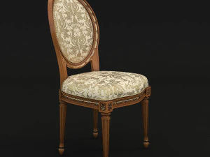 dinning classic table chair 2 3D Model