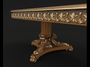 dinning classic table chair 2 Model 3D