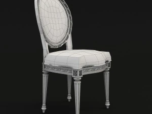 dinning classic table chair 2 3D Model