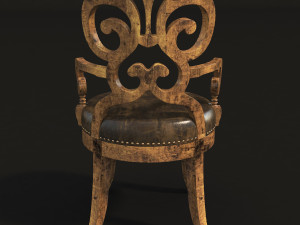 wine table and chair 3D मॉडल