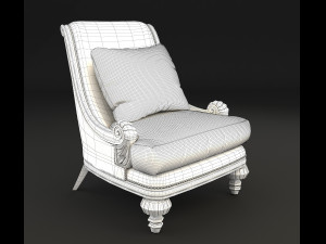 classic living room tables and chairs 3D Model