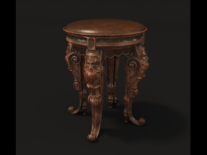 classic dressing table 2 3D 모델