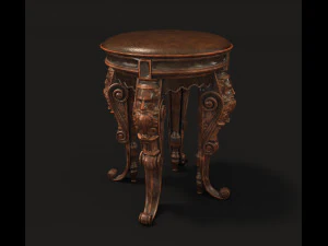 classic dressing table 2 3D Model