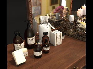 classic dressing table 2 3D Model