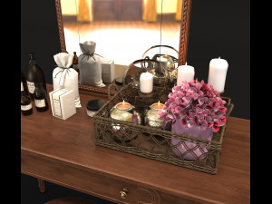 classic dressing table 2 3D 모델