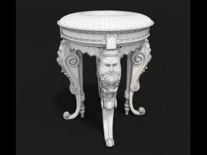 classic dressing table 2 3D 모델