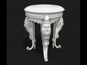 classic dressing table 2 3D Model