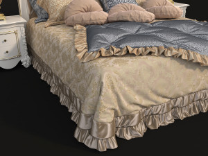 european style bed 11 3D Модель
