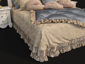 european style bed 11 3D Model