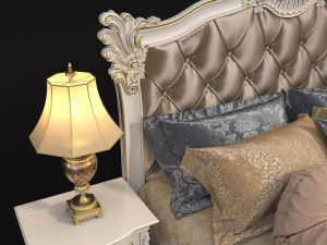 european style bed 11 3D Модель