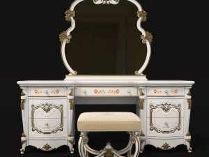 classic dressing table 3 Model 3D