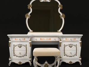 classic dressing table 3 3D Model