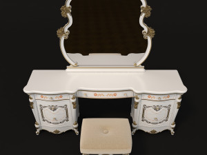 classic dressing table 3 Model 3D