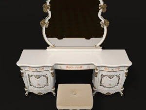 classic dressing table 3 3D Model