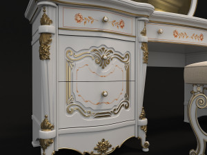 classic dressing table 3 Model 3D