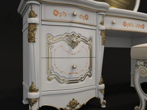 classic dressing table 3 3D Model