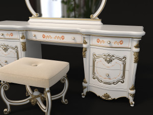 classic dressing table 3 Model 3D