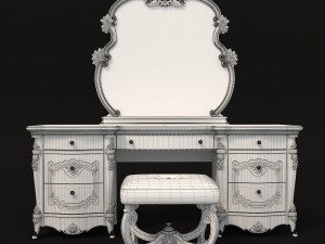 classic dressing table 3 Model 3D