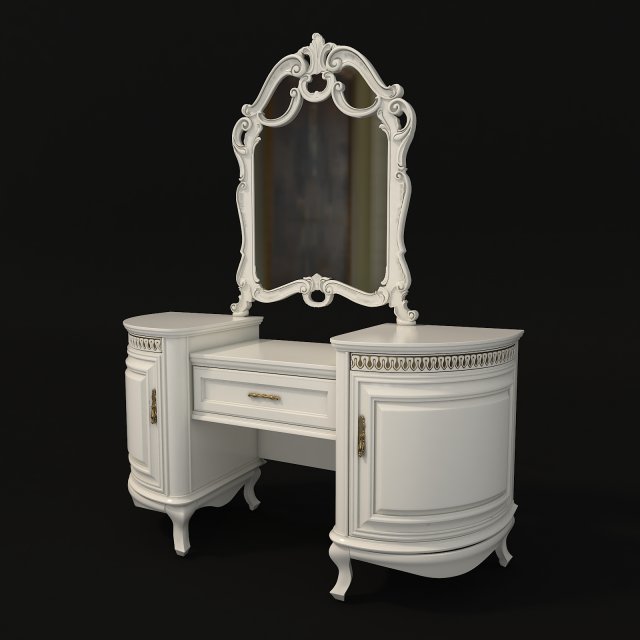 classic dressing table 4 Modèle 3D .c4d .max .obj .3ds .fbx .stl .blend 