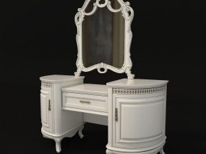 classic dressing table 4 3D Model