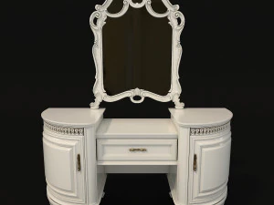 classic dressing table 4 3D Model