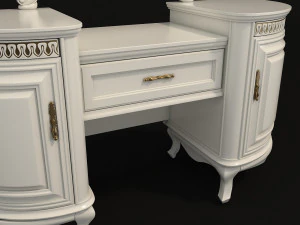 classic dressing table 4 3D Model