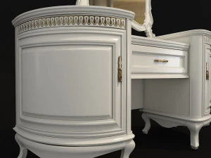 classic dressing table 4 3D Model