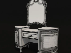 classic dressing table 4 3D Model