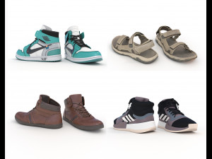 shoes collection 2 3D Model