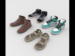 shoes collection 2 Model 3D