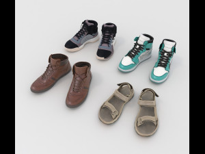 shoes collection 2 Model 3D