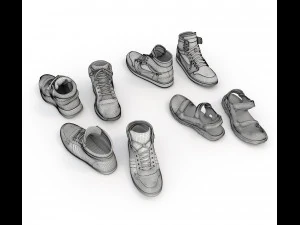 shoes collection 2 3D Model